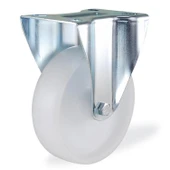 Sabit Tablalı Teker 100x32 mm Poliamid Beyaz Burçlu Ağır Yük Tekeri thumbnail 4