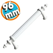 Mobilya Banyo Mutfak Dolabı Çekmece Dolap Kapak Kulpu Kulbu Beyaz 96 mm Metal Kulp (10 Adet) - 5