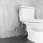 Taharet Musluğu Ara Musluk Filtreli Tuvalet WC Banyo Klozet Bide Bebek Hayvan Araba Yıkama Musluğu thumbnail 2