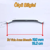 Mobilya Çekmece Mutfak Dolabı Dolap Kulpları Kulbu Kulpu Krom Gümüş Metal Kulp 192 mm - 19.2 cm thumbnail 3