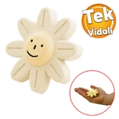 Gülücüklü Aytaşı Krem Mobilya Çoçuk Odası Dolabı Kapak Kulpu Çekmece Kulbu Plastik 1 ADET thumbnail 6