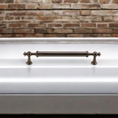 Mobilya Çekmece Mutfak Dolabı Dolap Kulpları Kulbu Kulpu Bronz Metal Kulp 160 mm- 16 cm thumbnail 3