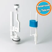Rezervuar İç Takımı Basmalı Alafranga Oturmalı Tuvalet Klozet Sifon İç Düzenek Otomatik Su Dolum - 1