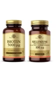 Biotin 5000 Mcg 50 Kapsül+ Selenium 100 Tablet thumbnail 1