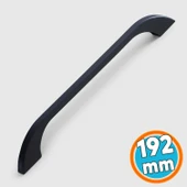 Mobilya Mutfak Dolabı Çekmece Dolap Kulpları Kapak Kulpu Kulbu Siyah Renk 192 mm Metal thumbnail 1