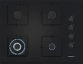 Siemens EO7C6HP30O iQ300 Gazlı Ocak 67 cm Sert Cam, Siyah thumbnail 1