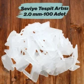 100 Adet Seviye Tespit Artısı Klipsi Fayans Hizalama Derz Artısı Beyaz 2 mm - 1