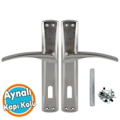 Oda Aynalı Kapı Kolu Nikel İnox Sağa Sola Uygun Ön Arka Oda Kapısı 1 Takım thumbnail 1