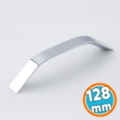 Mobilya Çekmece Mutfak Dolabı Dolap Kulpları Kulbu Kulpu Krom Gümüş Metal Kulp 128 mm  12.8 cm thumbnail 1