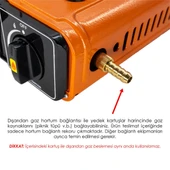 Rox Camping Tekli Portatif Kamp Ocağı 153ROX0189-Turuncu - 3