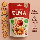 ASELYA DOĞAL KURUTULMUŞ ELMA DİLİMLERİ - KATKISIZ, ŞEKERSİZ, %100 MEYVE, VEGAN - 1