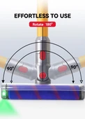 Dyson ile uyumlu V15 V12 V11 V10 V8 V7 Lazer Işıklı Turbo Başlık Elektrikli Süpürge Aksesuarları thumbnail 5