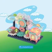 Ogi Mogi Toys Işıklı ve Sesli Dönme Dolaplı Penguenli Lunapark Oyun Seti thumbnail 2