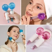 Northcity Buz Küre Yüz ve Göz Soğuk Masaj ve Terapi Topu Leke Önleyici Cilt Bakımı Göz Altı Terapi Toprı - 1