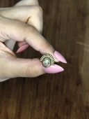 Doğal Taş Sitrin Doğal Taşlı Antik Model Kadın Ayarlanabillir Yüzük euy82s thumbnail 3