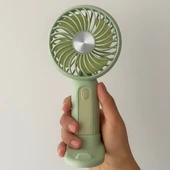 Northcity Masa Üstü Standlı USB ile Şarj Obilen 3 Ayarlı Fan Modlu Çanta Tipi El Fanı - 4