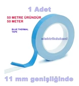 Mavi İletken Termal Tv Backlight 11mm Yüksek Yapışkanlı Çift Taraflı Bant 11mm x 50metre (Alüminyum Led Bar ve Ürünler İ - 1
