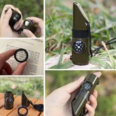 Northcity 7si 1arada Acil Durum DüdüğüEl Feneri TermometrePusuBüyüteçDepoma Bölmeli Kampçı Düdüğü - 2