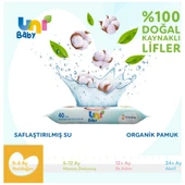 Uni Baby Yenidoğan Islak Havlu Mendil 3Lü 120 Yaprak - 4