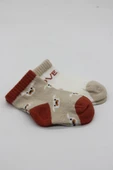 NessiWorld Love Dog Penye Soket Çorap 2'Li BS10118 Bej thumbnail 4