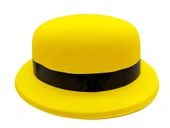 Neon Partisi Sarı Renk Melon Plastik Parti Şapkası - 2