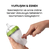 Antikolik Silikon Biberon 150 ml 0-3 Ay Yeşil thumbnail 4
