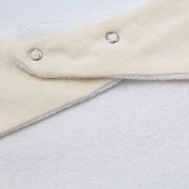 Ahşap Diş Kaşıyıcılı Bürümcük Müslin Önlük 736 Ekru thumbnail 5