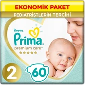 NessiWorld Premium Care Bebek Bezi Ekonomik Paket 2 Beden 60 Adet - 1