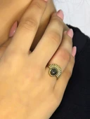 Doğal Taş Labradorit Doğal Taşlı Antik Model Kadın Ayarlanabillir Yüzük euy82lbt thumbnail 2