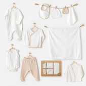 NessiWorld AC25731 Organic Line 10'Lu Hastane Çıkışı Ekru - 1