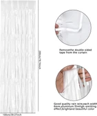 Soft Beyaz Renk Duvar ve Kapı Perdesi İthal 100x200 cm - 1