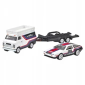 Car Culture Team Transport DMC DeLorean & HW Rally Hauler Diecast Car - 1