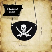 VinleNessiWorld Deri Korsan Göz Bandı Göz Maskesi Lastikli thumbnail 4