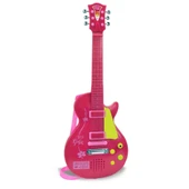 Elektronik Tuşlu ve Telli Askılı Pembe Gitar - 1