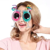 Kokteyl Temalı Hawaii Yaz Partisi Gözlüğü 15x16 cm - 1