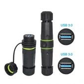 Powermaster Pm-24598 Dişi - Dişi Ip68 Su Geçirmez 3.0 Usb-a Konnektör thumbnail 1