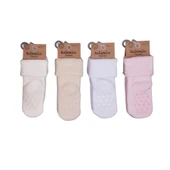 NessiWorld Beru Katlamalı Abs'li Kız Bebek Havlu Soket Çorap K42260 Asorti - 1