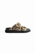 Stato Tekstil-Nappa Hafif Comfort Leopar Kadın Terlik 25Y-1485 thumbnail 3