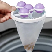 Sunup Sn-26621 Çok Fonksiyonlu Çamaşır Makinesi İçin Yıkanabilir Mor Toz Tüy Toplayıcı - 3