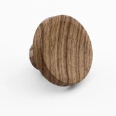 Tek Vidalı (10 Adet) İç Bükey Plastik Düğme Kulp Kayın Bej Renk Mobilya Dolap Çekmece Kulpu Kulbu thumbnail 6