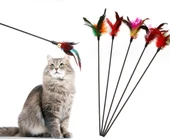 Çıngıraklı Tüylü Kedi Oyun Çubuğu - 1