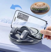 360° Dönebilen Yapışkanlı Numaratörlü Araç Telefon Tutucu - 1