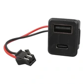 Ic-266t-4 Pano Tip Kare Type-c + Usb Şarj Soketi Bağlantı Modülü thumbnail 3