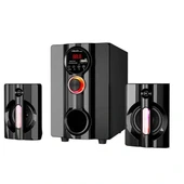Mikado Md-95bt 20w Siyah Multimedya Fm/bt/sd/usb Speaker Hoparlör 2+1 Ses Sistemi - 1