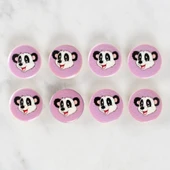 Loren Crafts 8'li Panda Düğme - 1055 - 2