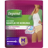 Depend Emici Külot Orta Boy Kadın 10 Adet - 1