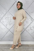 KADIN DÜĞME BAĞCIK DETAYLI TESETTÜR TAKIM thumbnail 5