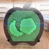 BUFFER® Elma Şeklinde Pin Art Dekoratif 3D Çivi Sanatı Filografi Tahtası - 1