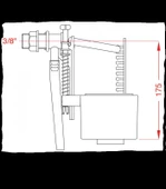Japar 1/2 Şok Kapatmalı Flatör - 2