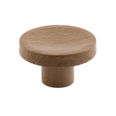 Tek Vidalı Bohem İç Bükey Plastik Düğme Kulp Kubik Doğal Meşe Renk Mobilya Dolap Çekmece Kulpu Kulbu thumbnail 1